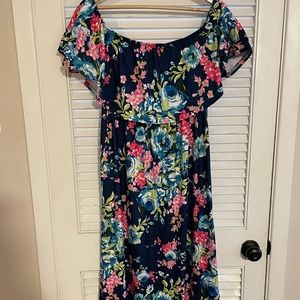 Off the shoulder maxi